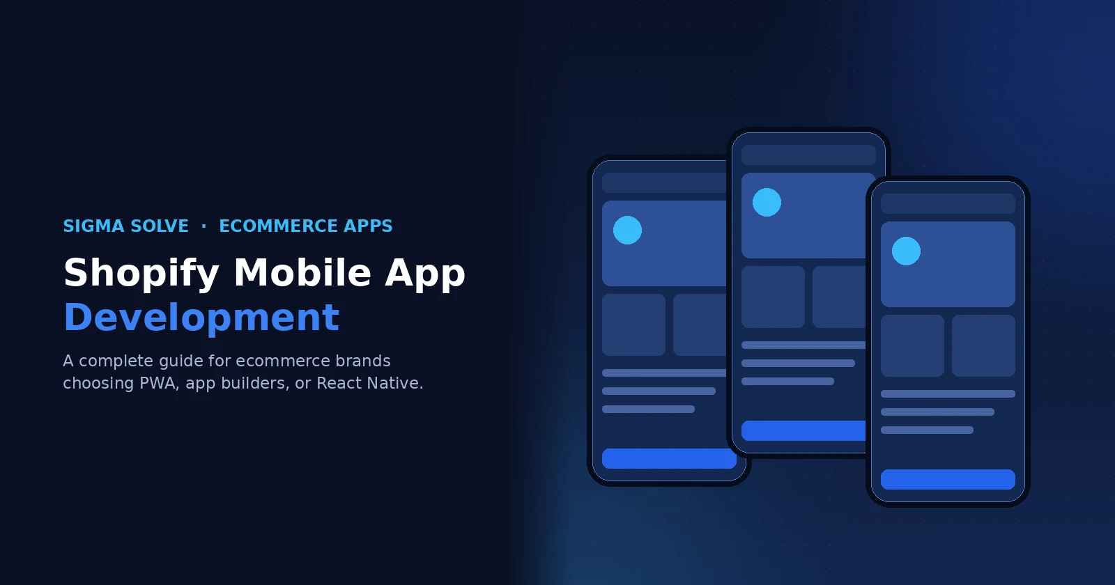 Shopify Mobile App Development — Sigma Solve
